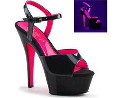 EU 39 = US 9 | KISS-209TT | 6 Heel, 1 3/4 PF Two Tone Ankle Strap Sandal