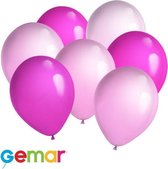 30 ballonnen Roze en Pink (Ook geschikt voor Helium)