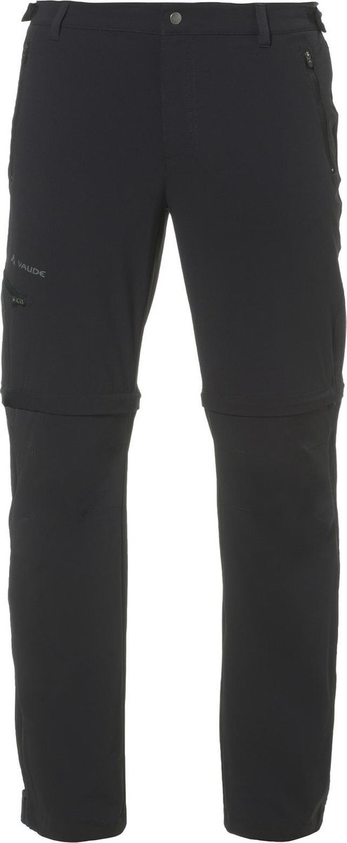 VAUDE - Men's Farley Stretch T-Zip Pants II - black - Mannen - Maat 48