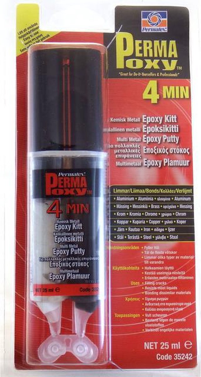 Permatex® 4 Minute Multi-Metal Epoxy 84109