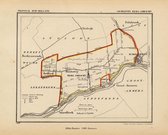 Historische kaart, plattegrond van gemeente Berg-ambacht in Zuid Holland uit 1867 door Kuyper van Kaartcadeau.com
