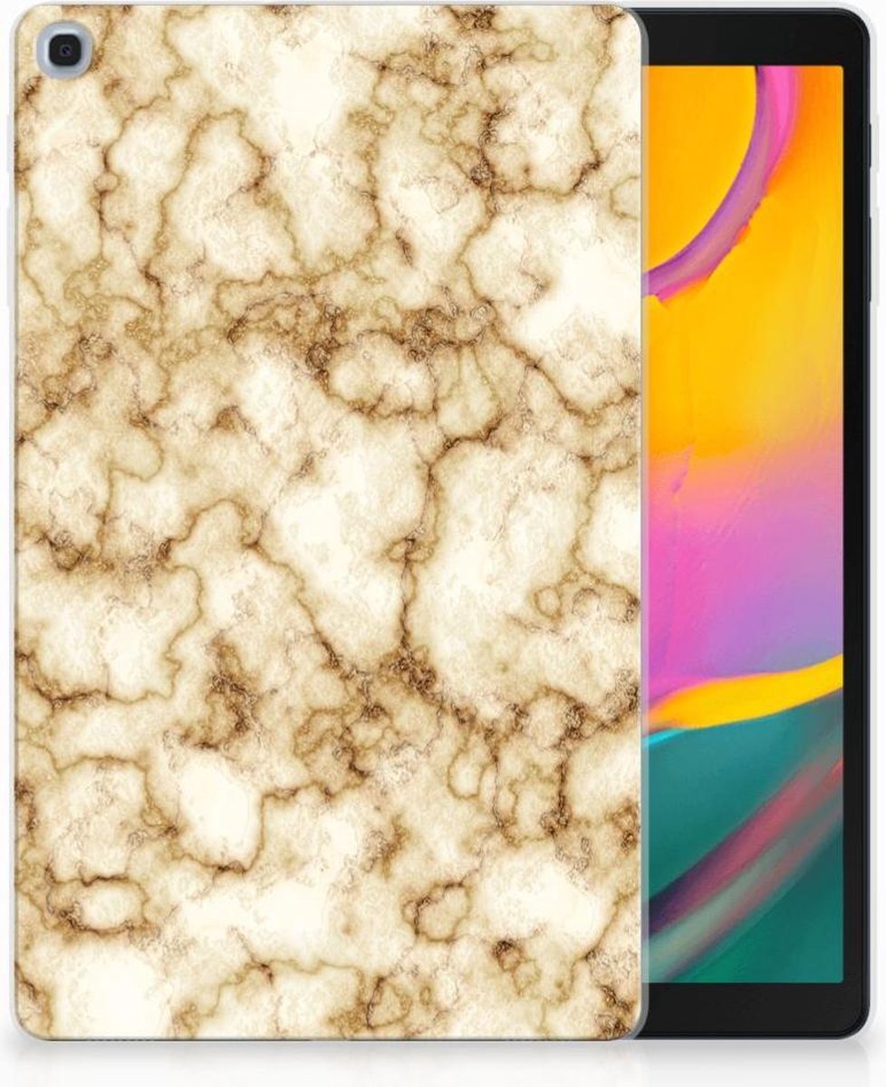 Samsung Galaxy Tab A 10.1 (2019) Tablet Back Cover Marmer Goud