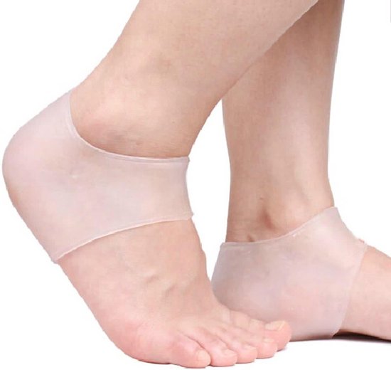 Plantaire fasciitis hielkussen Inserts - Welnove 0.6 1 Inch schokabsorberende hakken liften voor hielpijn, hielspoor, achillespeesontsteking - Gel Hiel Kussen Cups voor Vrouwen 7-10 Mannen 7-8.5