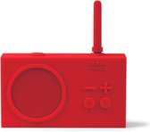 Lexon Tykho 3 Badkamerradio Bluetooth Speaker - Rood - Waterbestendig