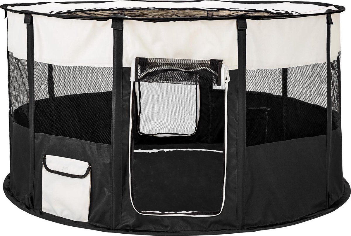 TecTake Puppyren Carola Zwart 114 x 58 cm