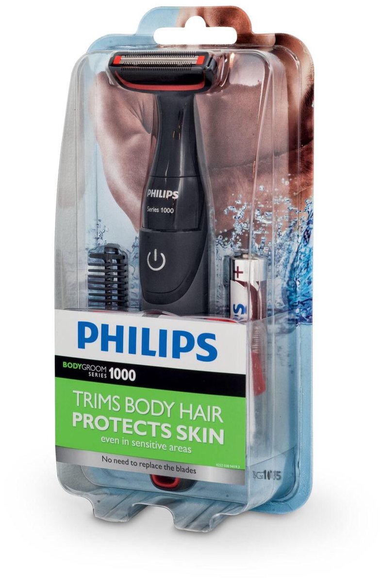 Philips BG105/10 1000 serie - Body groom 100% waterdicht | bol.com