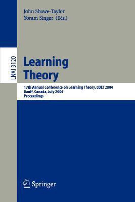 Learning Theory 9783540222828 J. ShaweTaylor Boeken