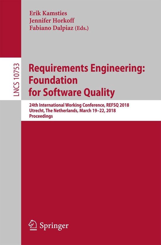Springer Nature Proceedings Computer Science - Requirements  ... - cover