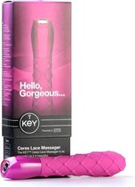 Key-Key Ceres Lace Texture Pink-Vibrator