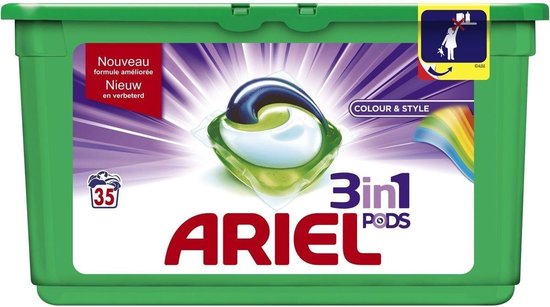 Ariel 3 in 1 Was Pods Color Wasmiddel - 35 Wasbeurten