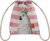 Lauren Sterk Amsterdam - rugzak - dames - canvas - Vogel - roze