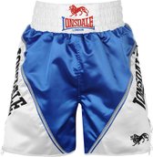 Lonsdale Pro Large Logo Braid & Tassle Trunks Blue/White  - Boksbroek - Maat XL