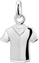 The Jewelry Collection Hanger Voetbalshirt Poli/mat - Zilver