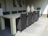 Tafel Woodstock - Greywash - 6/8 Persoons - Tuintafel - Nieuw steigerhout - Vurenhout - Geschaafd - 260x100 cm