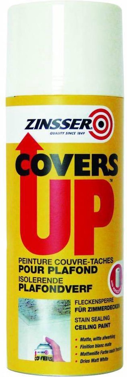 Zinsser Covers Up Spuitbus 400ml - Plafondverf - Zinsser