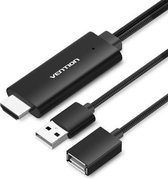 USB naar HDMI converter adapterkabel VENTION PREMIUM - Zwart - 2 Meter