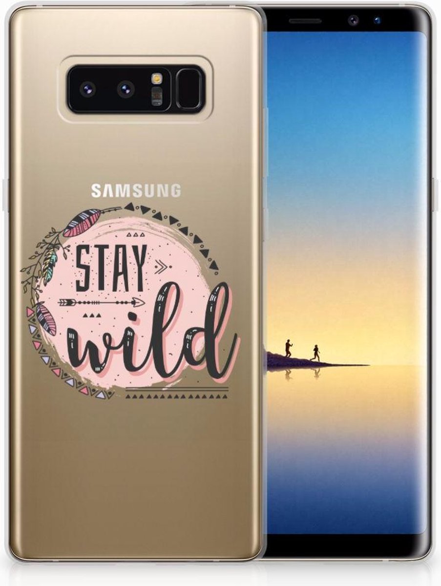 Samsung Galaxy Note 8 Telefoonhoesje met Naam Boho Stay Wild