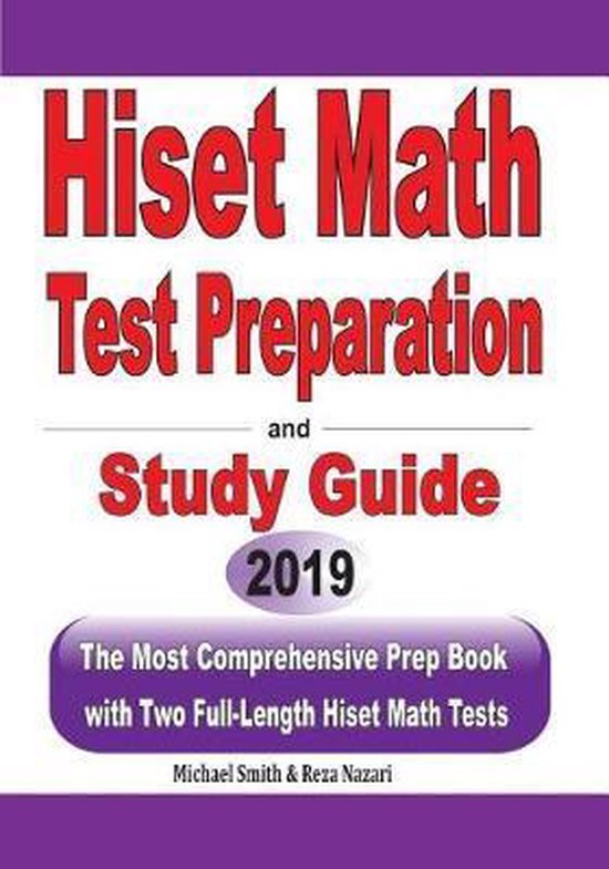 HiSET Math Test Preparation and study guide - cover