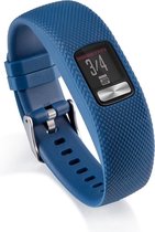 Siliconen Horloge Band Geschikt Voor Garmin Vivofit 4 - Armband / Polsband / Strap Bandje / Sportband - Blauw