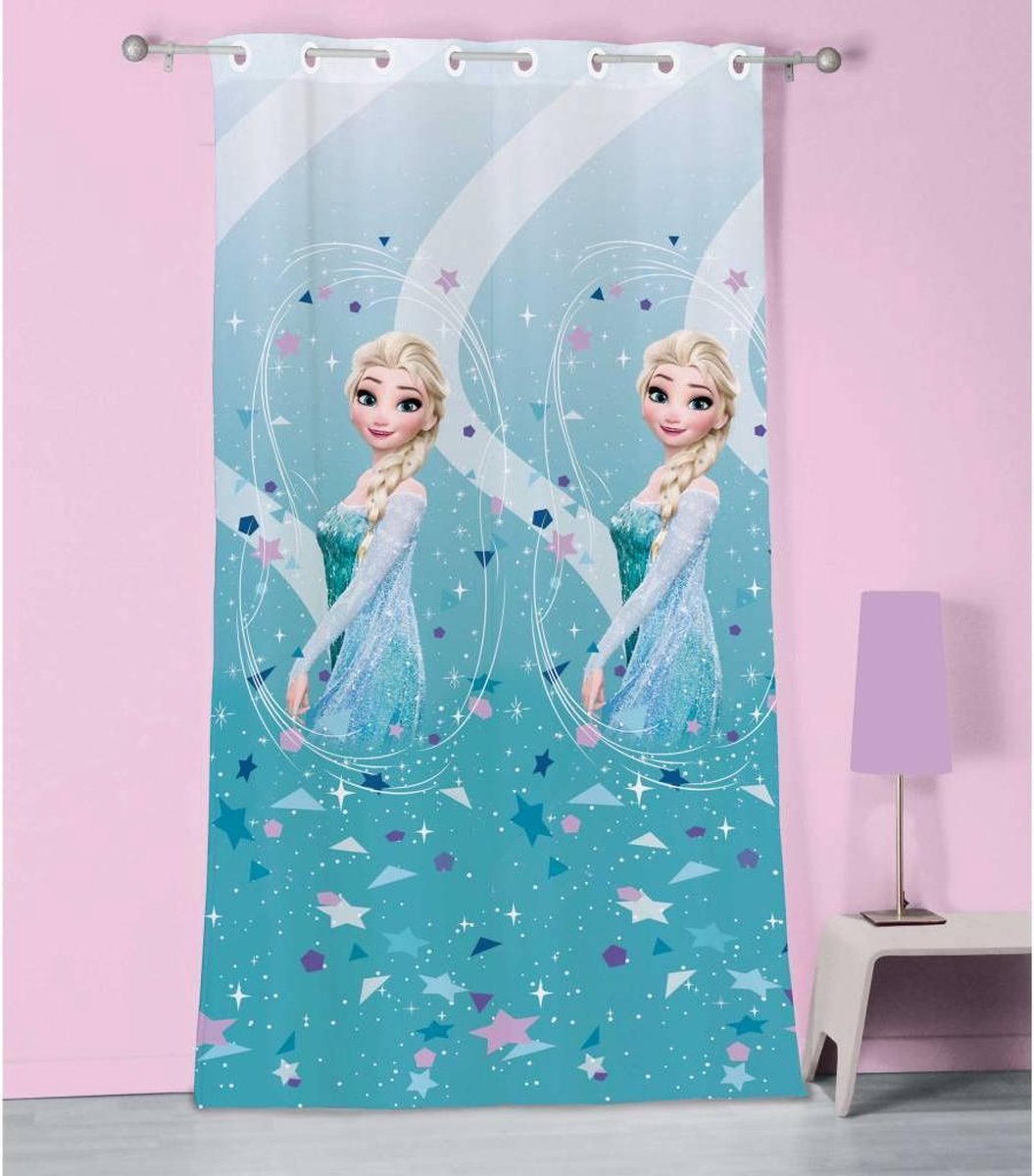 Disney Frozen Ice - Gordijn / Vitrage - 140 x 240 cm - Blauw | bol.com