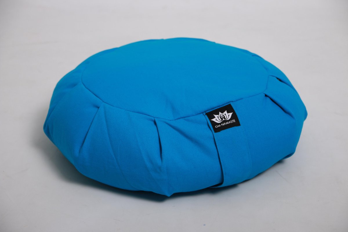 Bol.com Om Namaste Zafu Meditatiekussen Turquoise Zitkussen aanbieding