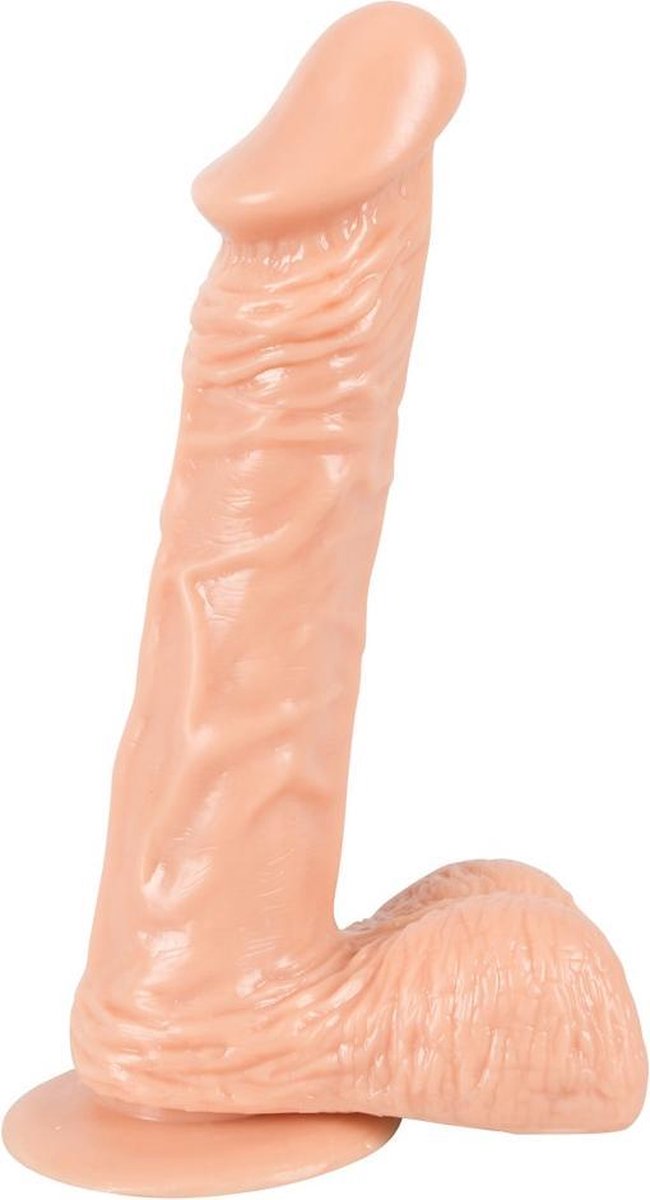 Goedkoopste You2Toys – Realistische Dildo met Zuignap Grote Variant voor een Vluggertje Past in Meeste Handtassen - 22,5 cm - beigeig