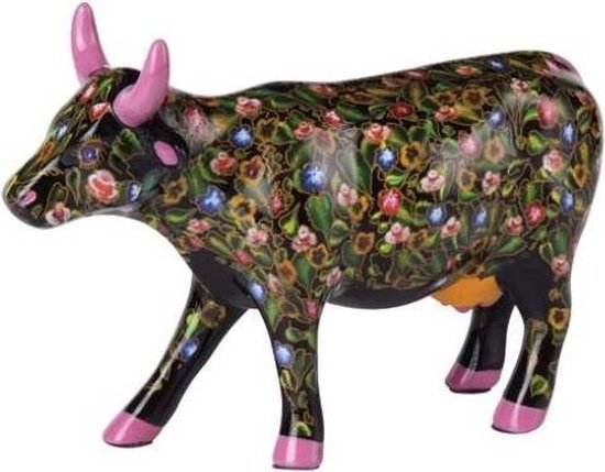 Cow Parade Flower Power Cow (medium ceramic)