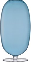 LSA Vase Olivia - Glas - Ø 7,5 cm x 31 cm - Bleu saphir