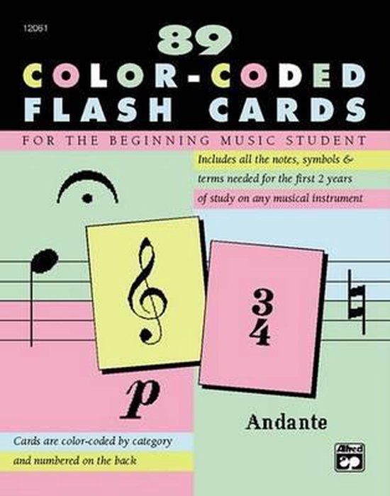 Afbeelding van het spel Complete Color Coded Flash Cards : For All Beginning Music Students