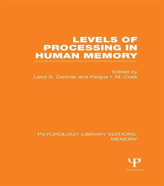 Levels of Processing in Human Memory (Ple - cover