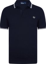 Fred Perry - Polo Navy White - Slim-fit - Heren Poloshirt Maat XXL