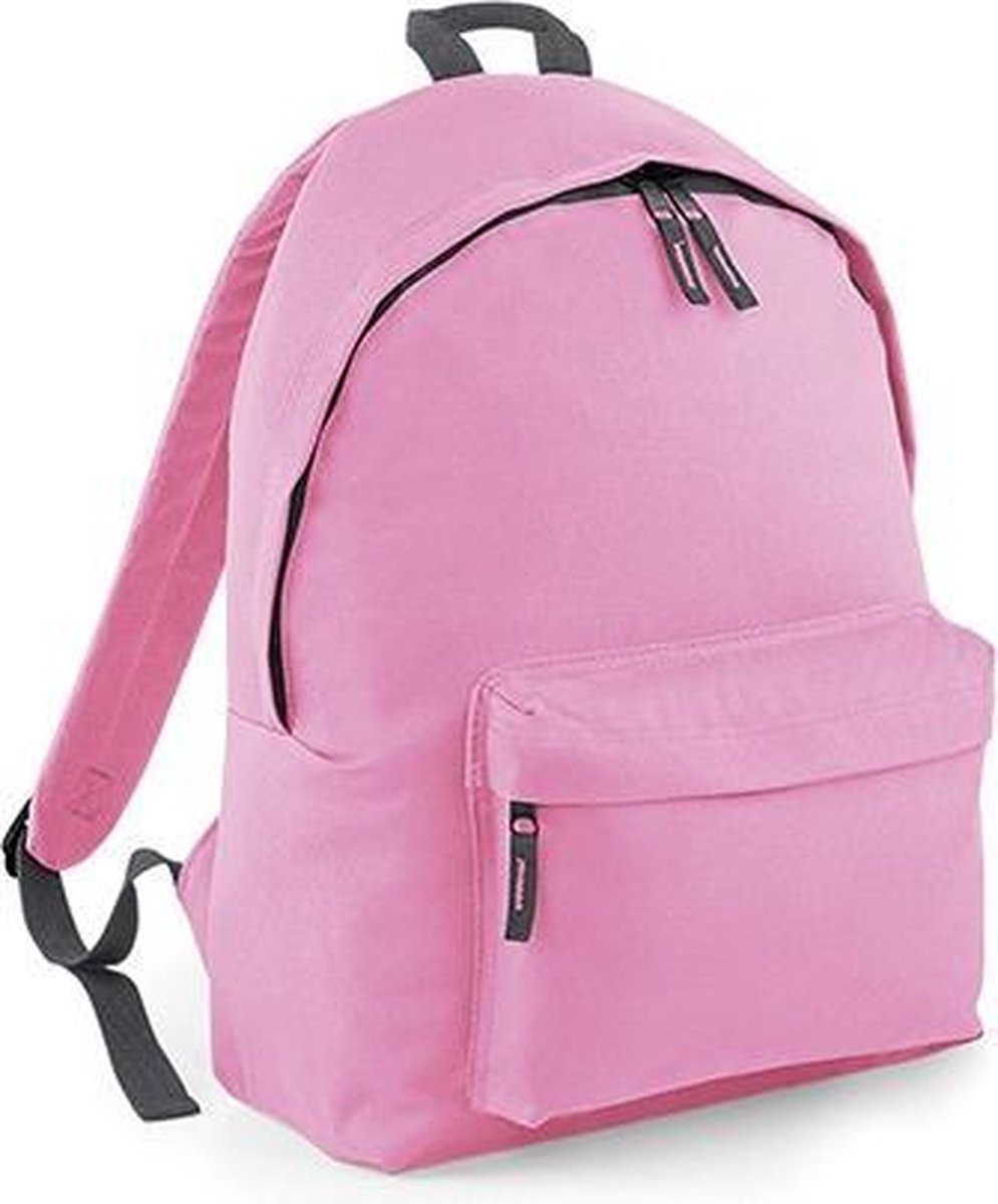 BagBase Backpack Rugzak - 18 l - Classic Pink/Grey