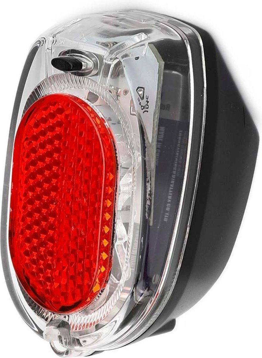 Falkx Retro fietsachterlicht - LED technologie - Zichtbaarheid tot 600m - Batterijgevoed - Verstelbare montage 50-80mm