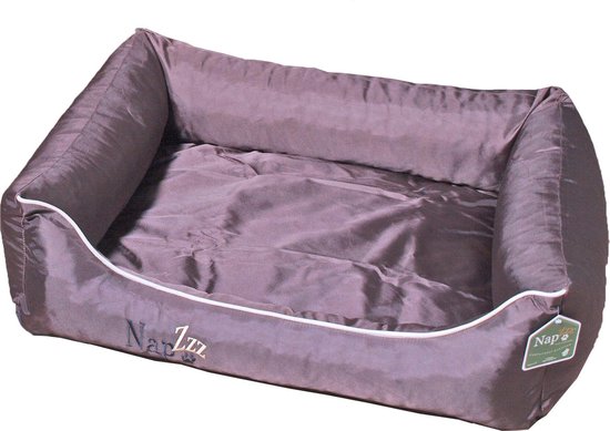 Napzzz Lit pour chien avec coussin Beige Taille S: 80 x 60 cm