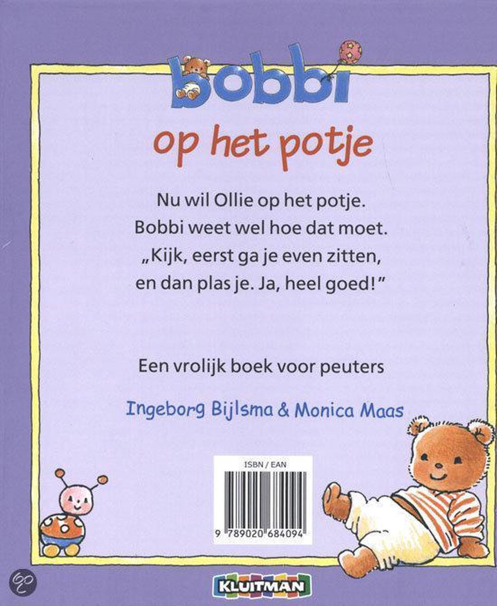 Bobbi op het potje - back cover