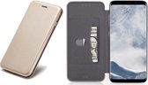 Samsung S8 Hoesje - Samsung Galaxy S8 Hoesje - Book Case Wallet Goud