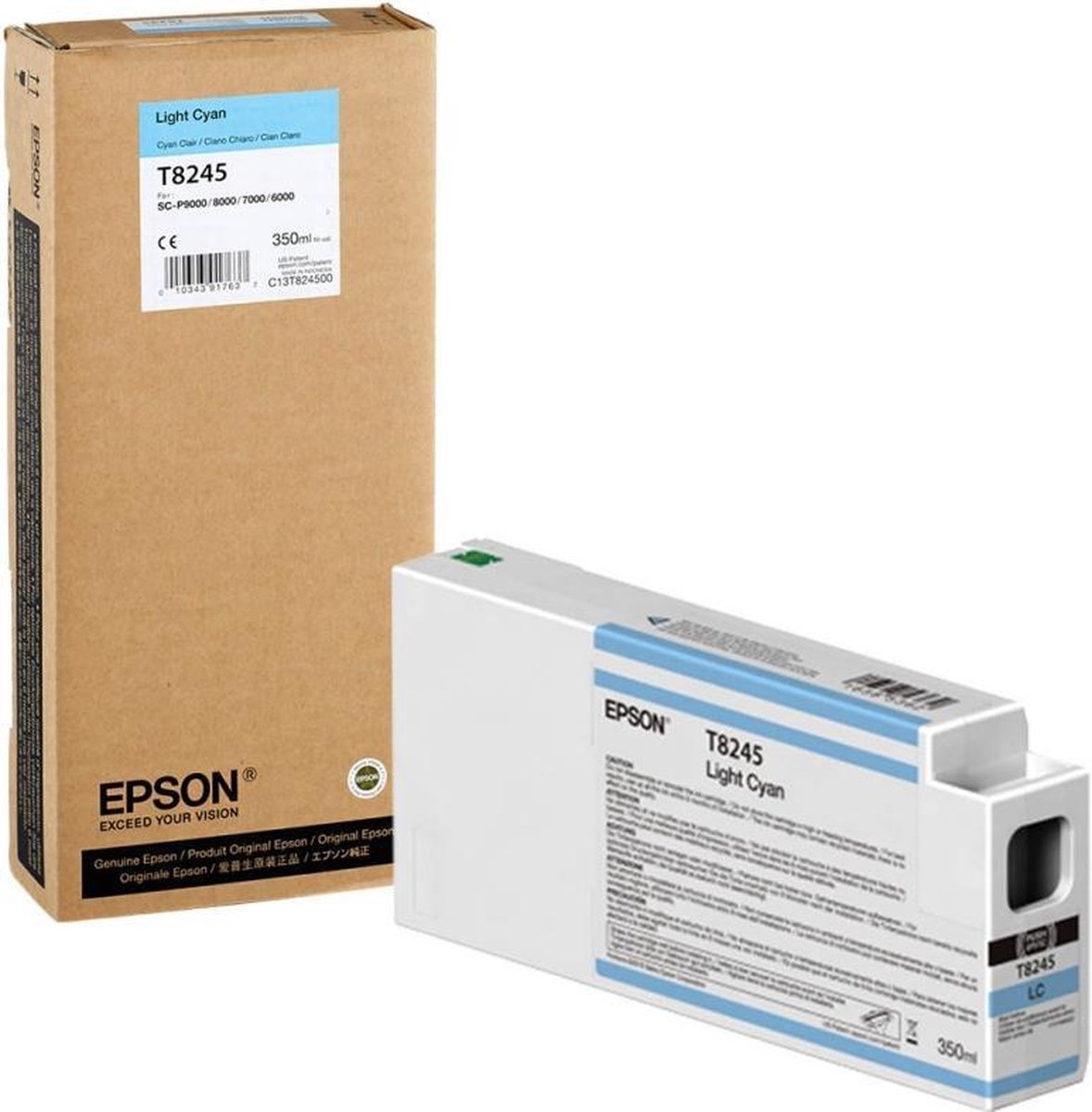 Epson T8245 inkt cartridge licht cyaan (origineel)