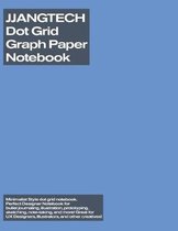 JJANGTECH Dot Grid Graph Paper Notebook Large (8.5 x 11 inches) - 144 Dotted Pages - Blue