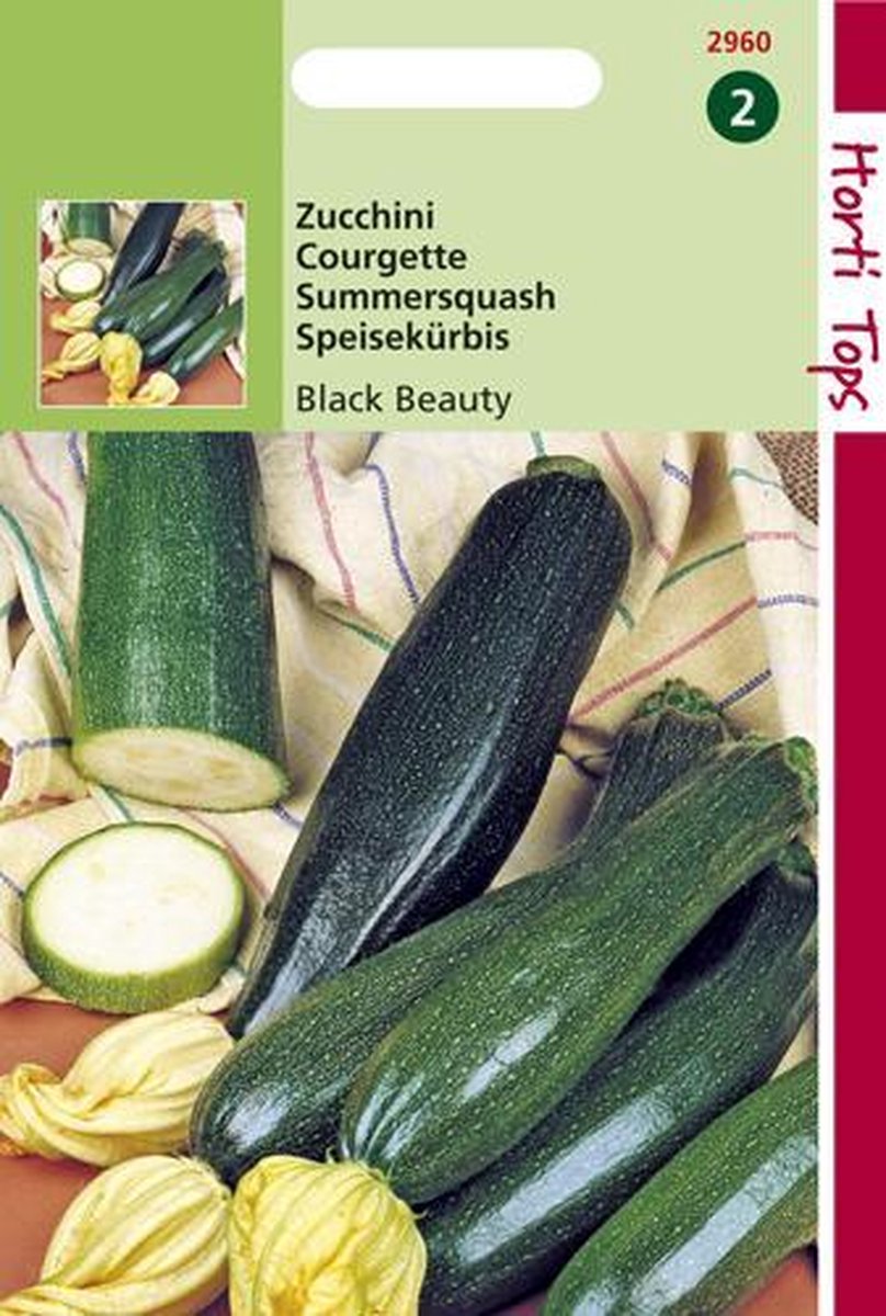 Hortitops Zaden - Courgette Black Beauty - Verte De Milan