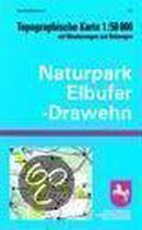 Naturpark Elbufer - Drawehn 1 : 50 000. Topographische Karte mit Wanderwegen und Reitwegen
