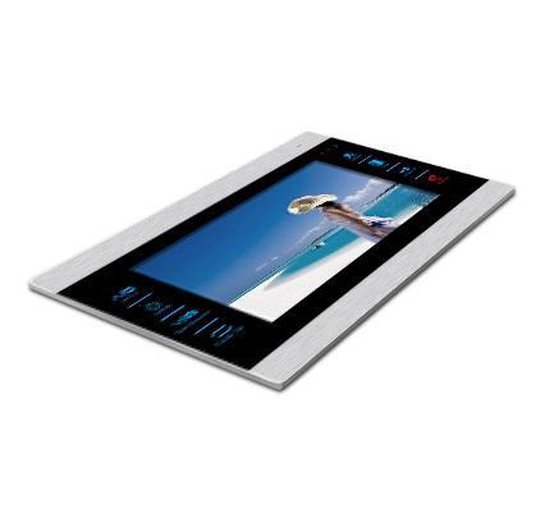 EMOS GoSmart Smart Home extra monitor voor video-deurintercom met app, wifi, Full HD 1080p intercom met 7 inch touchscreen, lcd-display, snapshot, opname, slot- en poortbediening, zilver