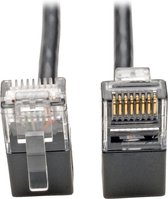 Tripp Lite N201-SR1-BK netwerkkabel 0,3 m Cat6 U/UTP (UTP) Zwart