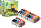 Ink Hero - 18 Pack met grijs - Inktcartridge / Alternatief voor de Canon CLI-571 PGI-570 PIXMA MG7750, MG7751, MG7752, MG7753, TS8050, TS8051, TS8052, TS8053, TS9050, TS9055