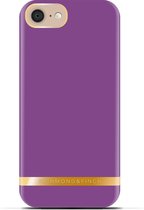 Richmond & Finch Classic Backcover Hoesje - Geschikt voor Apple iPhone SE (2020) - Gsm case - Satin Purple