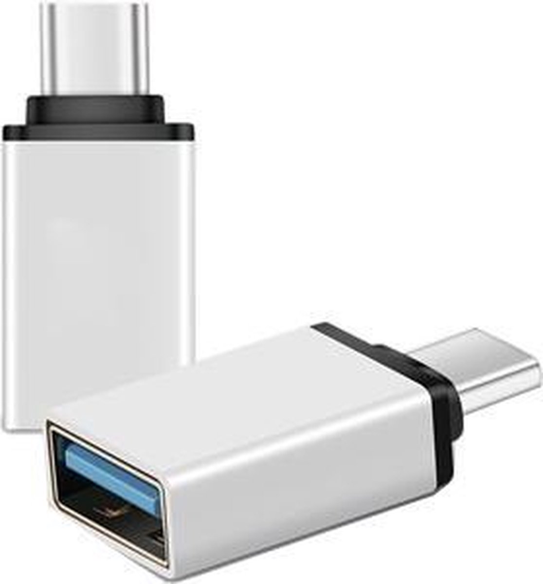 Merkloos USB-C naar USB-A Adapter [2-Pack], Thunderbolt 3 naar USB 3.0 Adapter | Compatible MacBook Pro 2019/2018/2017, MacBook Air 2018, Pixel 3, Dell XPS en meer Type-C Devices - Merkloos