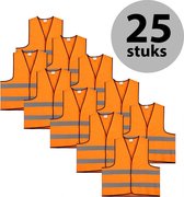 Veiligheidshesje - Veiligheidsvest - Kind - Oranje - 25 stuks
