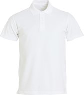 Clique Basic heren polo wit xs
