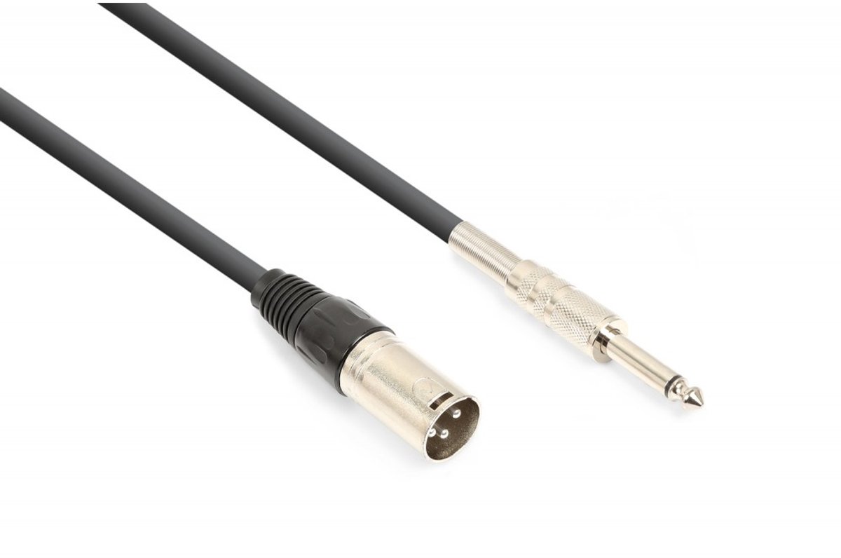 Vonyx audiokabel 6,3mm jack (mono) - XLR (m) - 8 meter