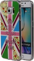Keizerskroon TPU Cover Case voor Samsung Galaxy S6 Edge Hoesje