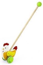 Viga Toys Houten Duwstok: Haan